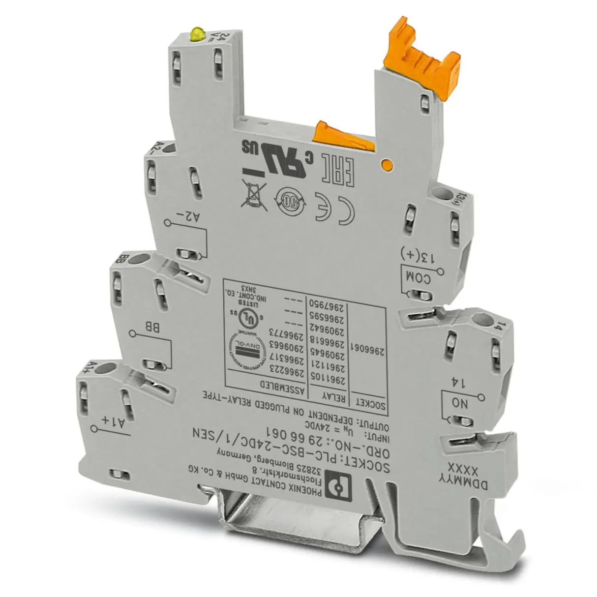 Produktfoto 1 von Phoenix Contact Modul PLC-BSC- 24DC/ 1/SEN, 1 -Kontakt , 24V dc