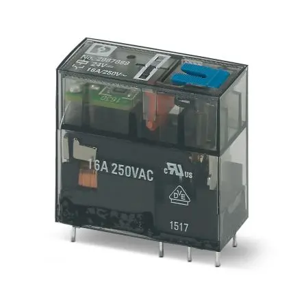Produktfoto 1 von Phoenix Contact REL-MR- 24DC/21HC/MS Relais ohne Verriegelung 24V dc Spule 1PDT DIN-Hutschiene 16A 430 mW