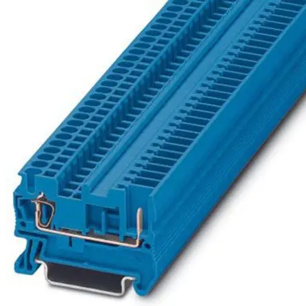 Produktfoto 1 von Phoenix Contact Anschlussklemmenblock für Durchkontaktierung 1 Blau, 0.08mm², 4 mm², 500V ZUGFEDER
