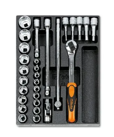 Produktfoto 1 von BETA Universeller Einsatz Werkzeugsatz, Thermogeformter Tray 29-teilig