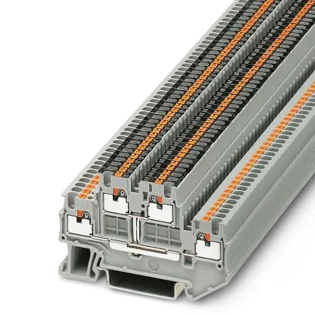 Produktfoto 1 von Phoenix Contact PTTB 1.5/S-PV Doppelstock Reihenklemmen 2 Grau, 0.14mm², 1.5 mm², 500V Einsteck-Anschluss IECEx/ATEX
