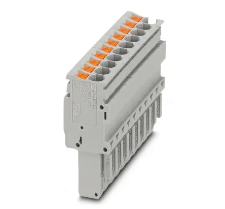 Produktfoto 1 von Phoenix Contact Kombi-Stecker 1 Grau, 4mm², 500V Einsteck-Anschluss