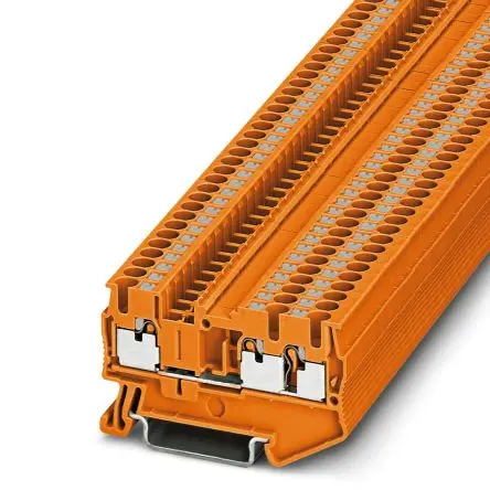 Produktfoto 1 von Phoenix Contact PT 2.5-TWIN OG Anschlussklemmenblock für Durchkontaktierung 1 Orange, 4mm², 800V Einsteck-Anschluss