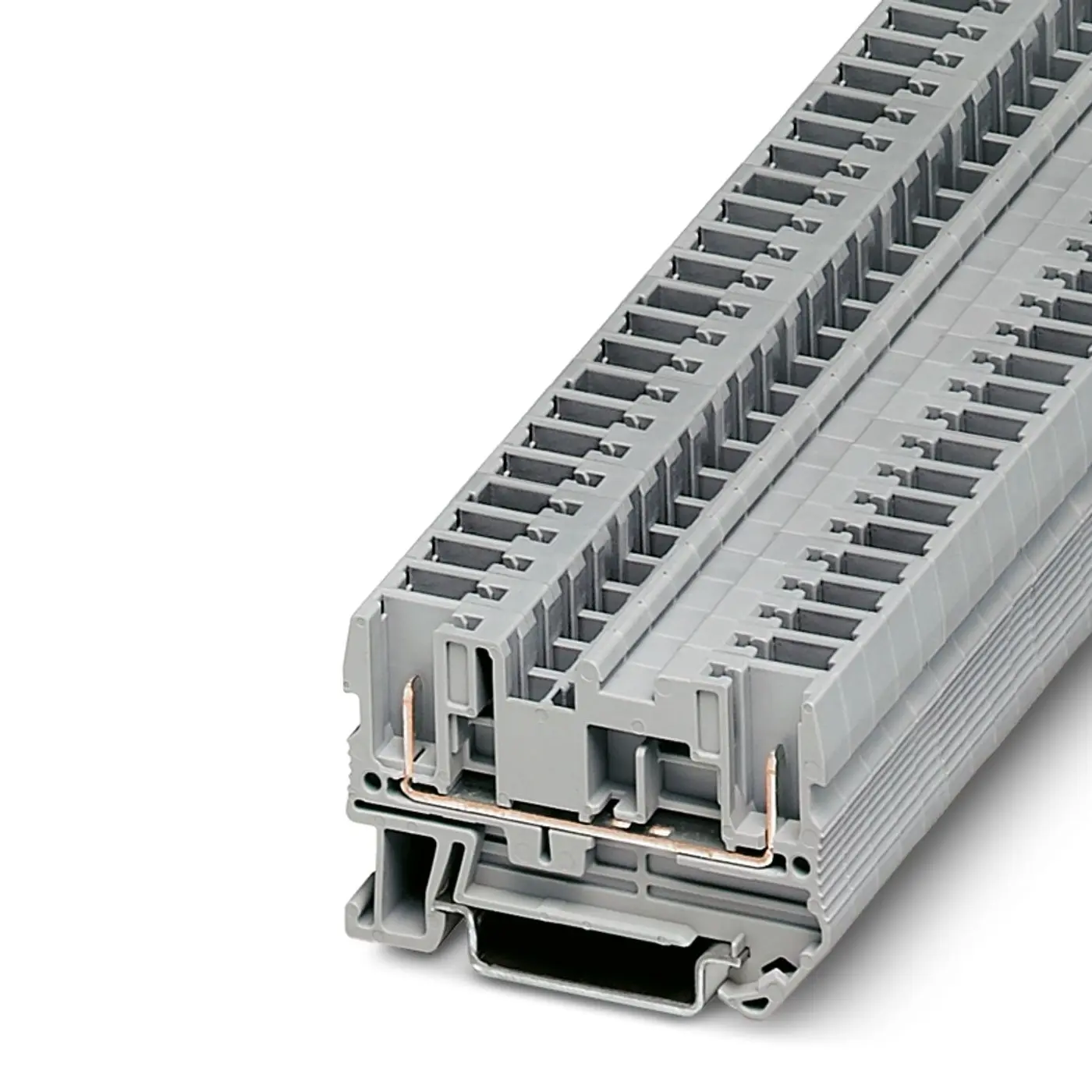 Phoenix Contact ST4 Anschlussklemmenblock für Durchkontaktierung 1 Grau, 0.08 to 6 mm², 800 V Steckbar