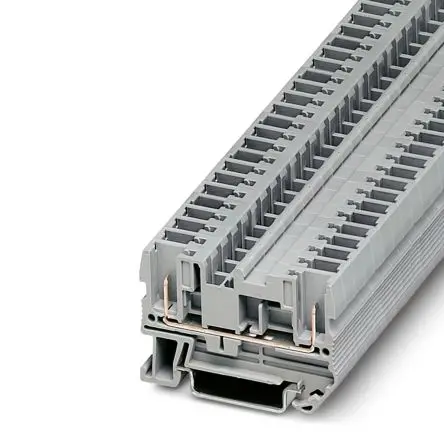 Produktfoto 1 von Phoenix Contact ST4 Anschlussklemmenblock für Durchkontaktierung 1 Grau, 0.08mm², 6 mm², 800V Steckbar