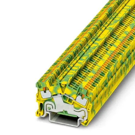 Produktfoto 1 von Phoenix Contact PTS 1.5/S-PE Schutzleiterklemme 1 Grün, Gelb, 0.14mm², 1.5 mm², 6kV Einsteck-Anschluss IECEx/ATEX