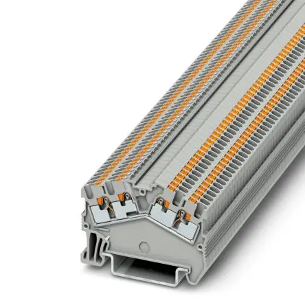 Produktfoto 1 von Phoenix Contact PTS 1.5/S-QUATTRO Anschlussklemmenblock für Durchkontaktierung 1 Grau, 0.14mm², 1.5 mm², 500V