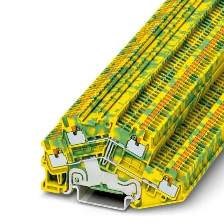 Produktfoto 1 von Phoenix Contact PTTBS 1.5/SPE Doppelstock Reihenklemmen 2 Grün, Gelb, 0.14mm², 1.5 mm² Einsteck-Anschluss IECEx/ATEX