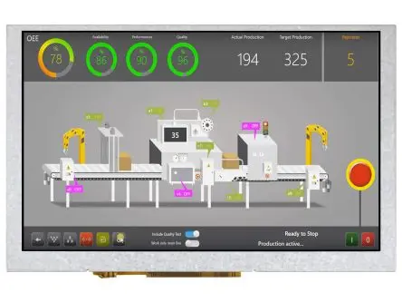 Produktfoto 1 von Midas Farb-LCD 5 Zoll HDMI, 800 x 480 Pixel, 108 x 64.8 mm LED