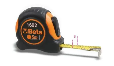 Produktfoto 1 von BETA 1692 Maßband, L. 5 m Metrisch 19 mm