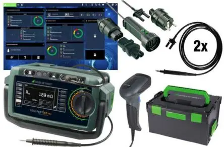 Produktfoto 1 von Gossen Metrawatt PROFIPAKET SECUTEST ST PRO, Gerätetester, Klasse II, Klasse I