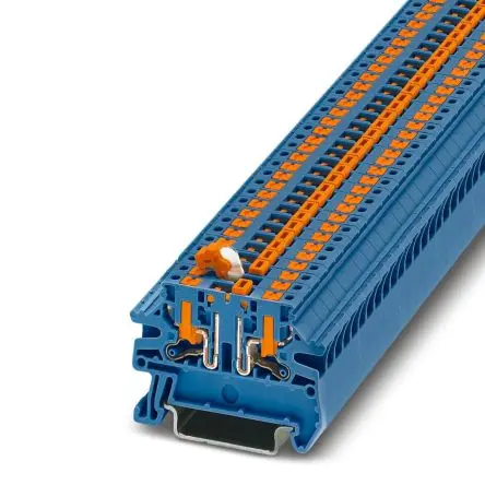 Produktfoto 1 von Phoenix Contact PTV Trenn- und Messtrennreihenklemme 1 Blau, 4mm², 800V Einsteck-Anschluss