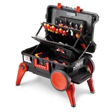 Produktfoto 1 von Wiha VDE 1000V zugelassen Elektriker-Werkzeugsatz Werkzeugsatz, Tasche 106-teilig