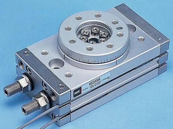 Produktfoto 1 von SMC MSQ Pneumatischer Drehantrieb, Bohrung Ø 32 mm, 1 Mpa 190 °