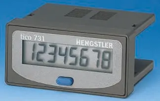 Produktfoto 1 von Hengstler TICO 731 Zähler Zähler LCD Manuell 8-stellig 24V dc, max. 30 Hz