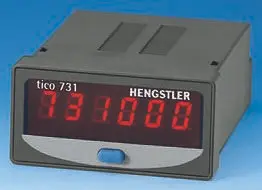 Produktfoto 1 von Hengstler TICO 731 Zähler Bidirektional Zähler LED-Display Automatisch und manuell 6-stellig 24V dc, Positionen, max.