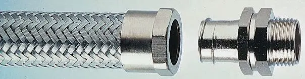 Produktfoto 1 von Adaptaflex SPB Messing Kabelrohr Befestigung M16 1.5 mm Silber Nickel-Finish IP54