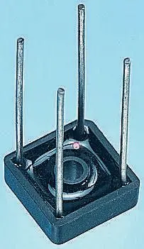 Produktfoto 1 von Vishay Brückengleichrichter, 1-phasig 6A 200V THT 1.2V D 72 4-Pin 10μA
