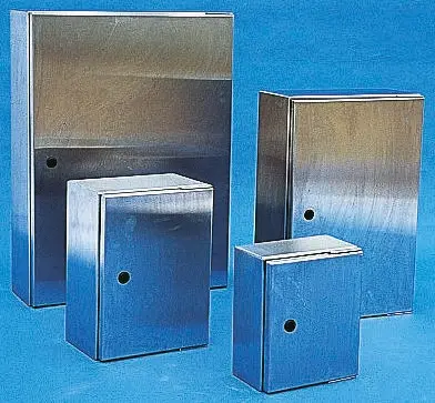 Produktfoto 1 von RS PRO Edelstahl 304 Wandanschlusskasten farblos IP66, HxBxT 600 mm, 400 mm x 200 mm