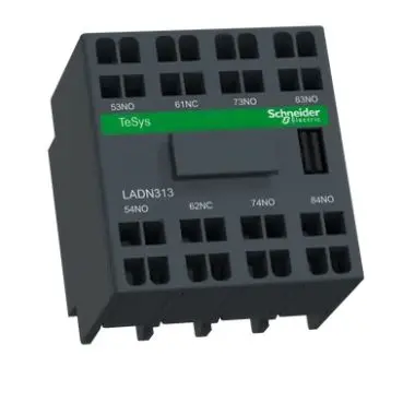 Schneider Electric LADN Hilfskontaktblock 3-polig TeSys, 3 Schließer + 1 Öffner Frontmontage 5 mA, 17 V