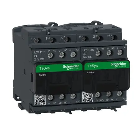 Produktfoto 1 von Schneider Electric TeSyS D Schütz 24V-Spule, 3-polig 24V 4 kW 3 Schließer Motorsteuerung, Widerstandsbelastung