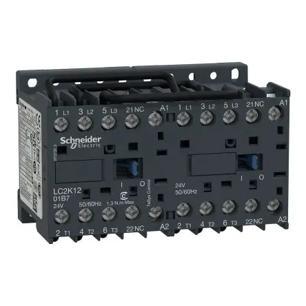 Produktfoto 1 von Schneider Electric TeSyS K Schütz 48V-Spule, 3-polig / 12 A 48V 4 kW 3 Schließer Motorsteuerung, Widerstandsbelastung