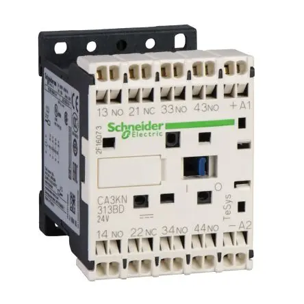 Produktfoto 1 von Schneider Electric TeSyS CA Steuerrelais 0.003 kW 4 Schließer, 24V dc / 10A 4-poliger Wechsler, 58 mm x 45mm