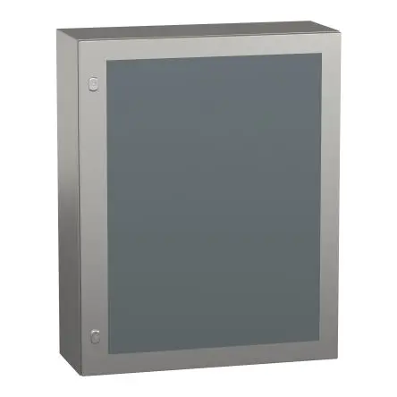 Produktfoto 1 von Schneider Electric PanelSeT S3X Edelstahl 304 Wandanschlusskasten Grau IP66 Transparente Tür, HxBxT 1000 mm, 800 mm x