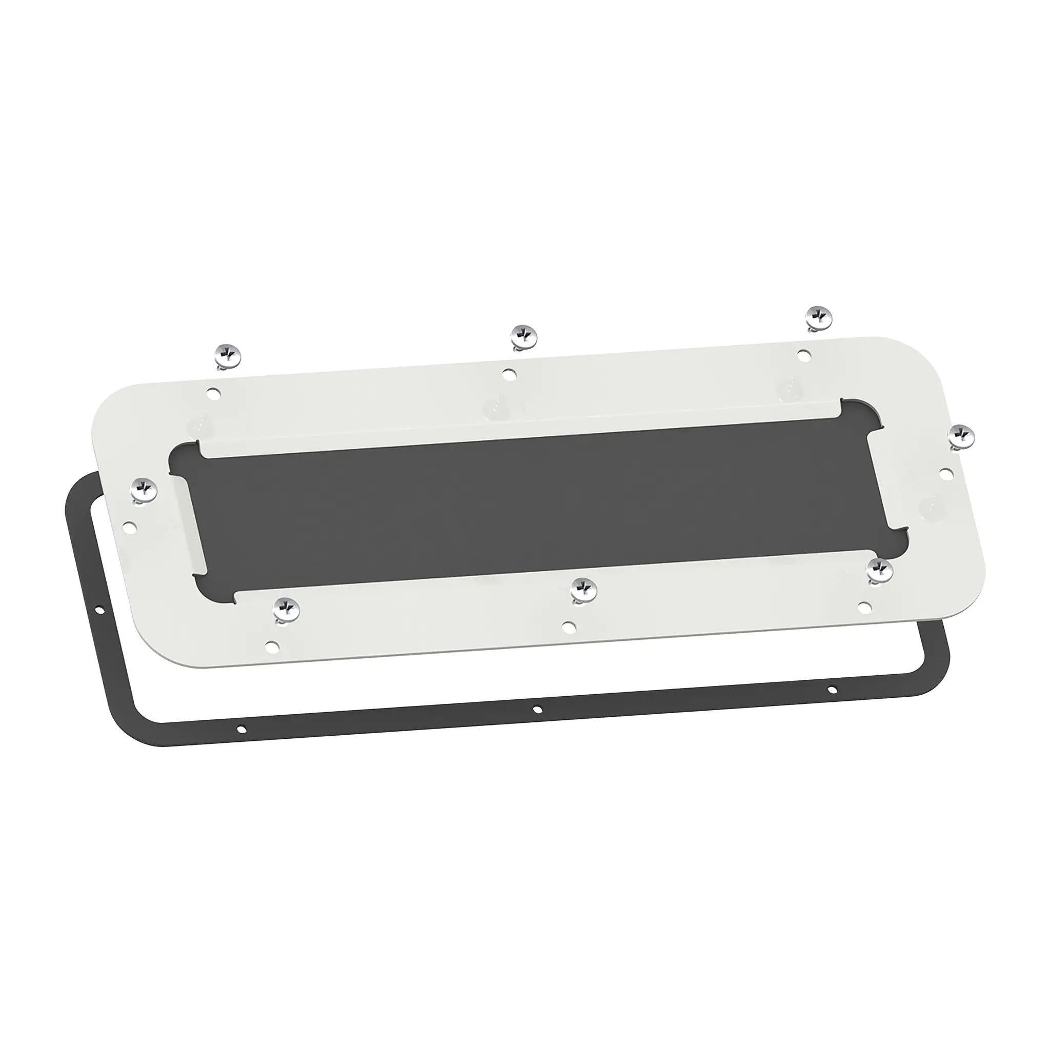 Schneider Electric Stahl Epoxid-Polyester-Pulver Schirmanschlussplatte, 545 mm Spacial S3D x 30 mm