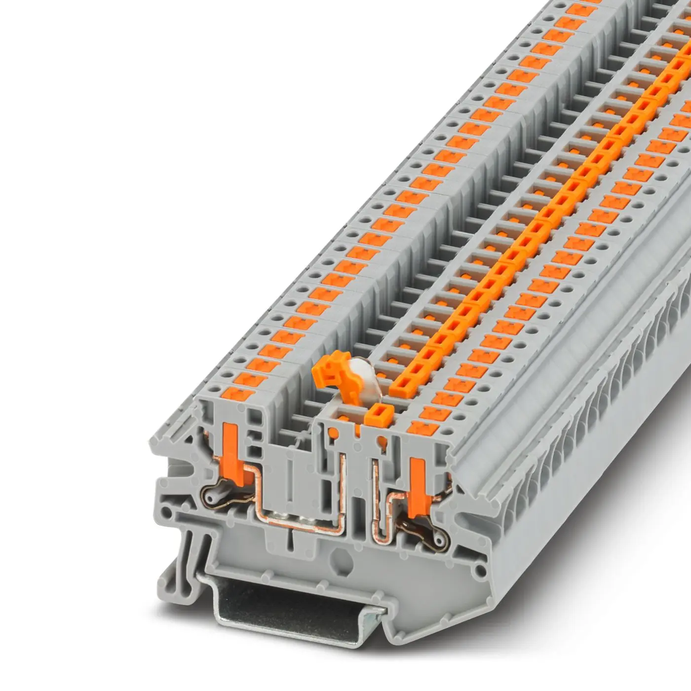 Produktfoto 1 von Phoenix Contact PTV Trenn- und Messtrennreihenklemme 1 Grau, 0.14 to 4 mm², 400 V Einsteck-Anschluss