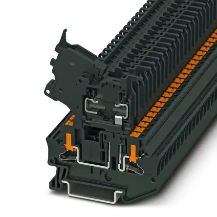 Produktfoto 1 von Phoenix Contact PTV Modularer Sicherungs-Anschlussklemmenblock 1 Schwarz, 0.2mm², 6 mm², 250V Einsteck-Anschluss
