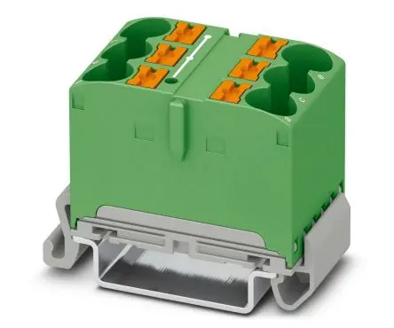 Phoenix Contact VIP Verteilerblock 90A Grün 6-polig
