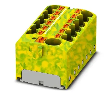 Produktfoto 1 von Phoenix Contact VIP Verteilerblock 32A Gelb, Grün 13-polig
