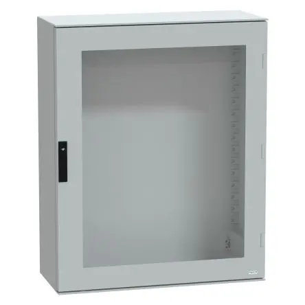 Produktfoto 1 von Schneider Electric PanelSeT GF Polyester Wandanschlusskasten Grau IP66 Transparente Tür, HxBxT 1056 mm, 852 mm x 350 mm