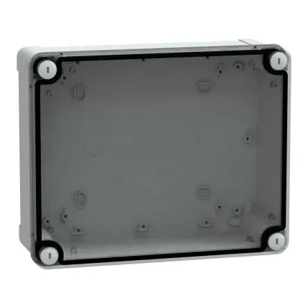 Produktfoto 1 von Schneider Electric PanelSeT; Universalgehäuse; Kunststoff; Hellgrau Geflanscht; IK07 IP66 Breite 194 mm Höhe 214 mm