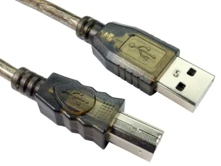 Produktfoto 1 von RS PRO Stecker IC-Buchse USB-Kabel, USB Typ A Stecker / USB B, 15 m USB 2.0 Klar