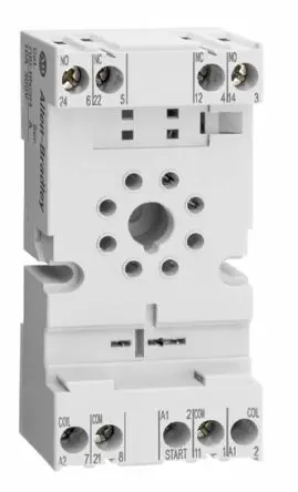 Produktfoto 1 von Allen Bradley Relaissockel zur Verwendung mit 700-HA-Relais 700-HN, 8 -Kontakt, DIN-Hutschiene, 300V