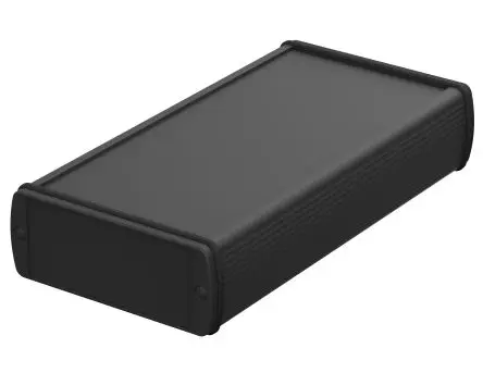 Produktfoto 1 von Bopla Alubos (Set); Universalgehäuse; Aluminium; Schwarz IP65 Breite 42 mm Höhe 42 mm Länge 108 mm