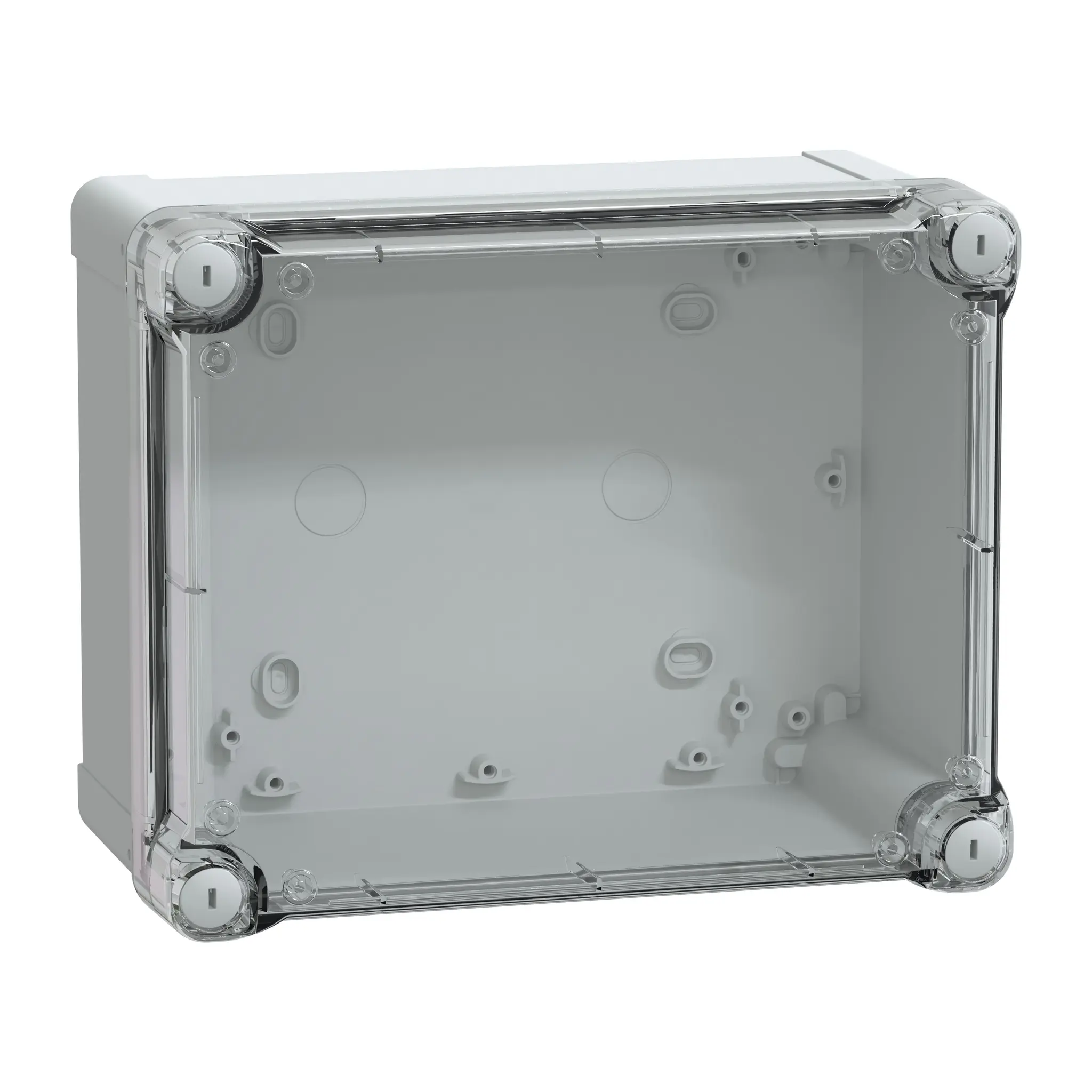 Produktfoto 1 von Schneider Electric NS; Universalgehäuse; Polycarbonat; Hellgrau; IK08 IP66 Breite 194 mm Höhe 241 mm Länge 127 mm