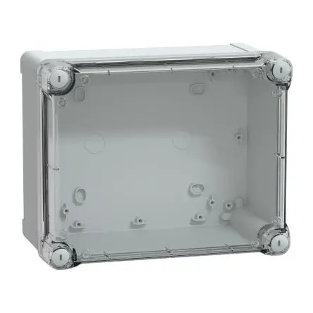 Produktfoto 1 von Schneider Electric PanelSeT; Universalgehäuse; Polycarbonat; Hellgrau; IK08 IP66 Breite 194 mm Höhe 241 mm Länge 127 mm