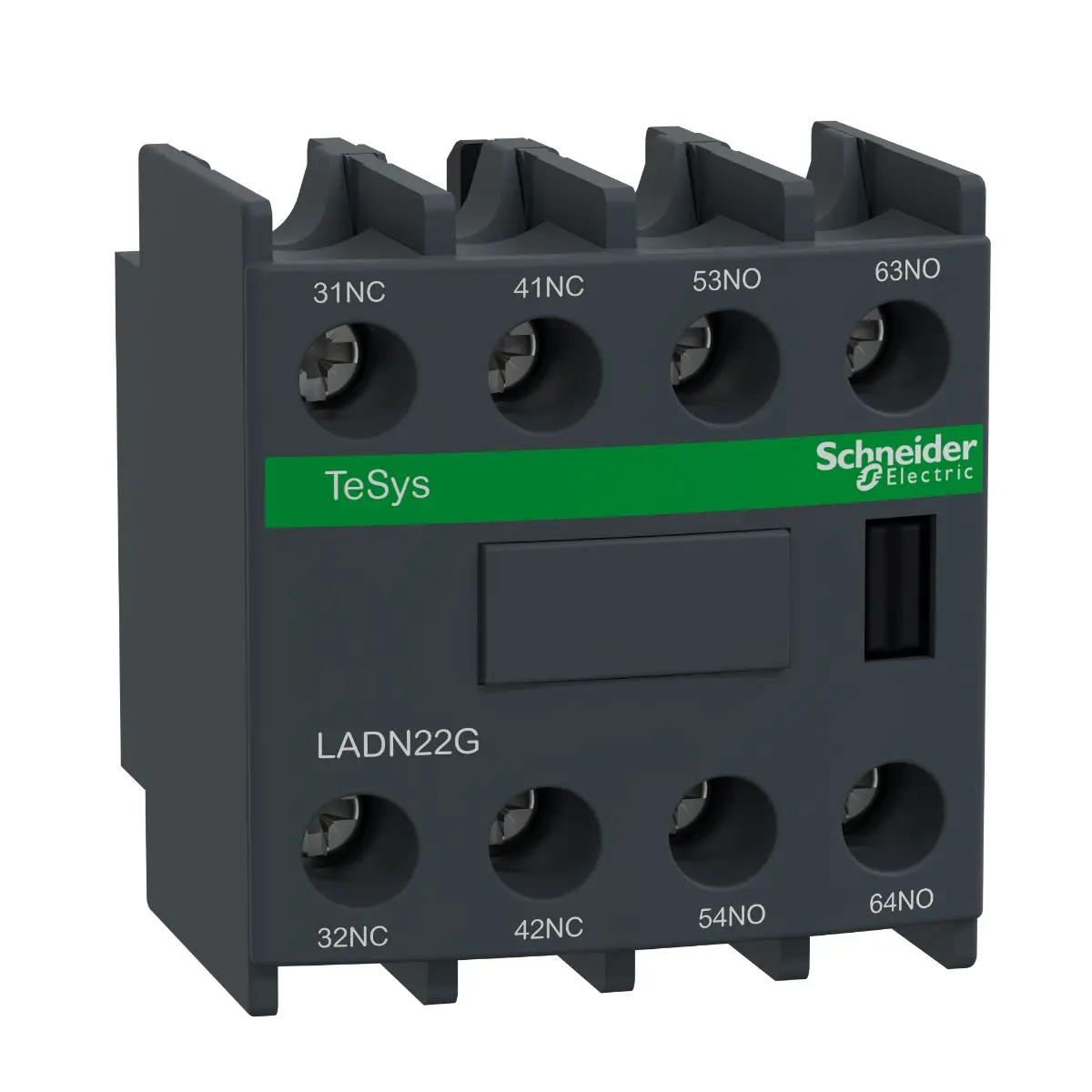 Produktfoto 1 von Schneider Electric LADN Hilfskontaktblock Tesys, 2 Öffner + 2 Schließer, 690 V