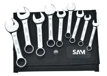 Produktfoto 1 von SAM Pfeifenkopfschlüssel-Satz Ringschlüssel, 9-teilig 8 To 19 mm
