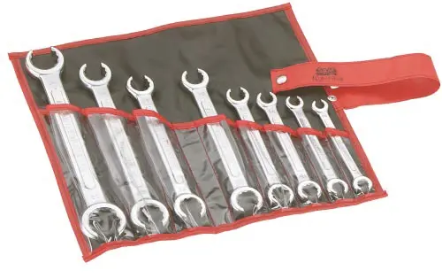 Produktfoto 1 von SAM Schraubenschlüsselsatz Ring-Maulschlüssel CrV-Stahl, 8-teilig 10 x 11 to 30 x 32 mm