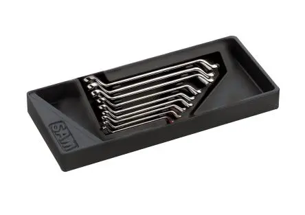 Produktfoto 1 von SAM Schraubenschlüsselsatz Ringschlüssel CrV-Stahl, 9-teilig 6 x 7 to 21 x 23 mm