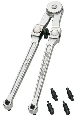 Produktfoto 1 von SAM Rollgabelschlüssel Rollgabelschlüssel, Haken Griff, / Länge 250mm