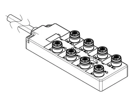Produktfoto 1 von Brad from Molex 120119 Sensor-Box 8 Anschlüsse, 15 m