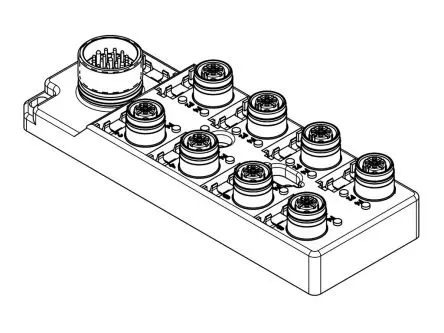 Produktfoto 1 von Brad from Molex 120119 Sensor-Box 8 Anschlüsse