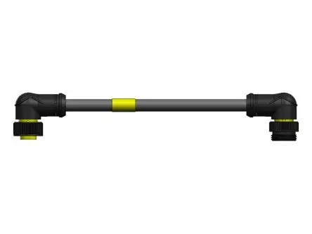 Produktfoto 1 von Molex 130010, 5-polig Sensor-Betätigungselementkabel, 7/8 Zoll Rund, Rechtwinklig Buchse 5 / Stecker rechtwinklig