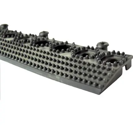 Produktfoto 1 von RS PRO PVC Platten  SAFE STEP Rutschfeste Matte Schwarz, Stärke 16mm L 500mm, B 60mm