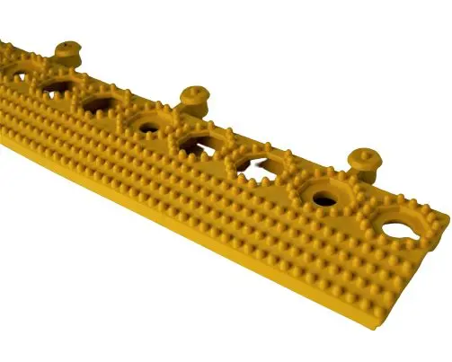 Produktfoto 1 von RS PRO PVC Platten  SAFE STEP Rutschfeste Matte Gelb, Stärke 16mm L 500mm, B 60mm